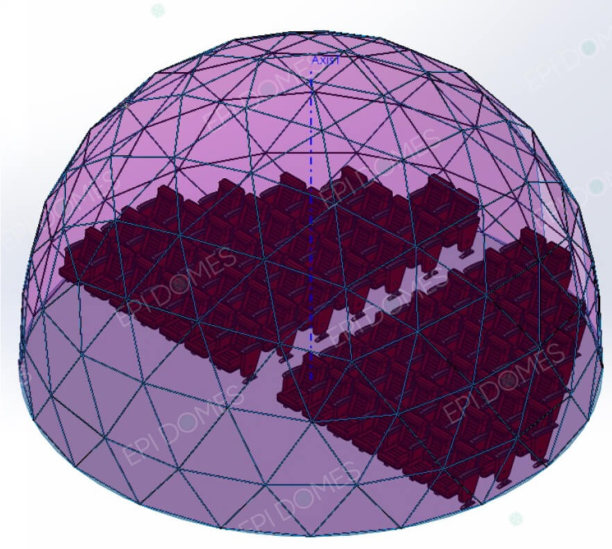 Perforated Aluminum Projection Dome 15