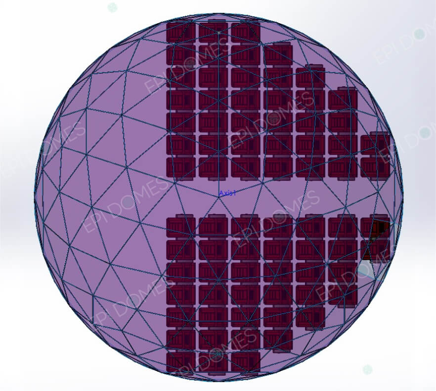 Perforated Aluminum Projection Dome 16