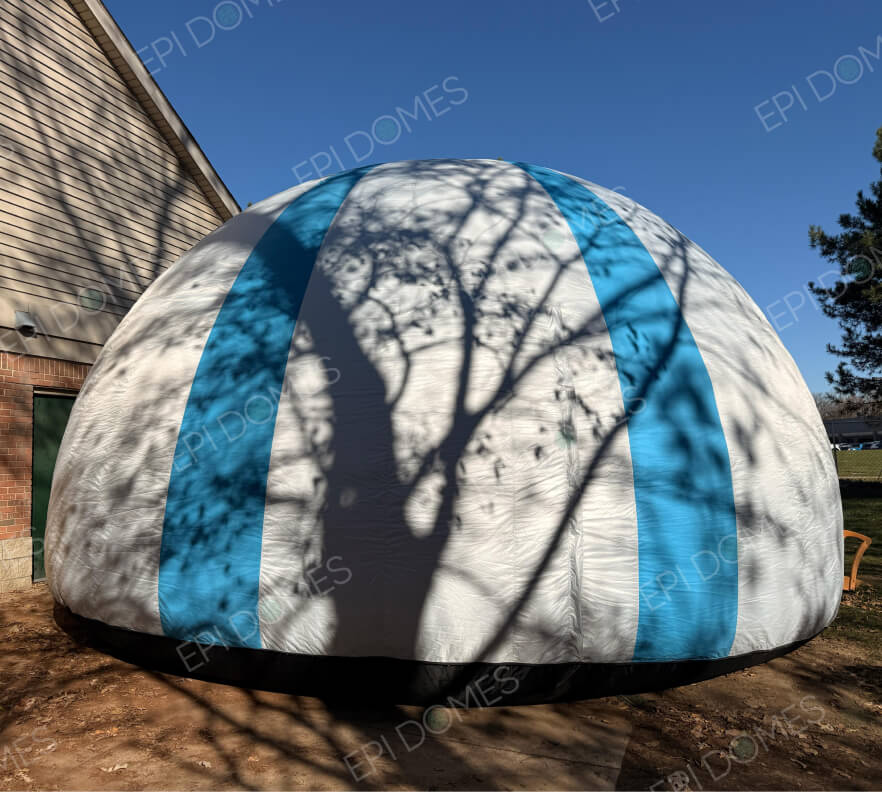 White Blue Dome